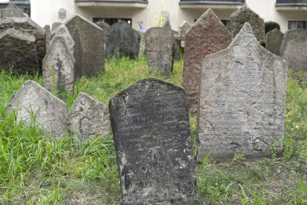 프라하의 유대인 오래된 묘지 — 스톡 사진