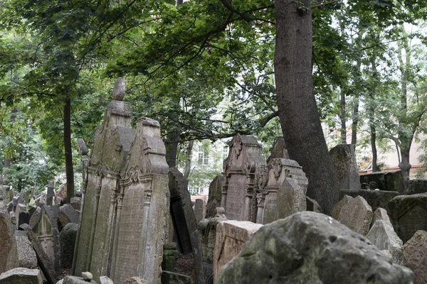 Ancien cimetière juif à prague — Photo