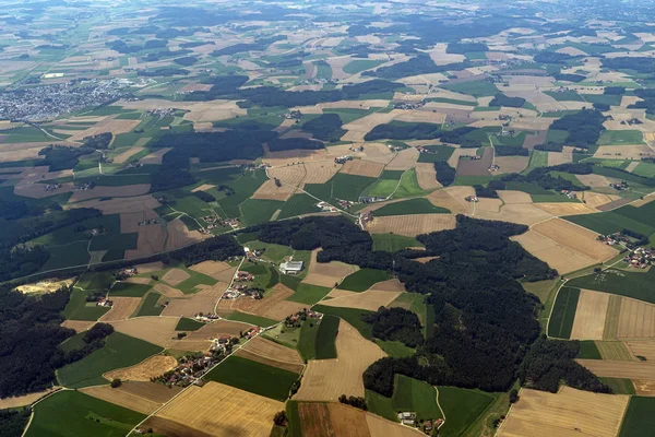 Bayern Tyskland odlade fält Aerial Visa landskap — Stockfoto