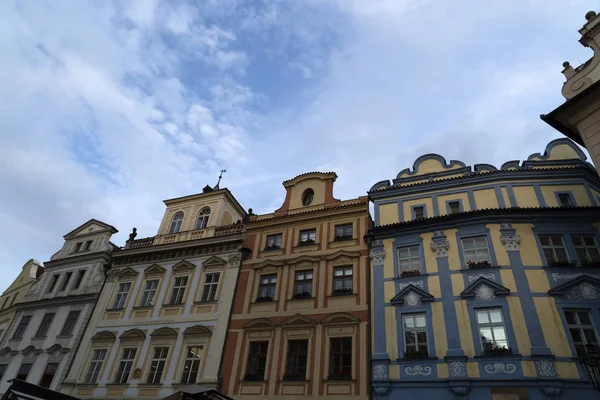 Prague old square clock tower — Stock Photo, Image