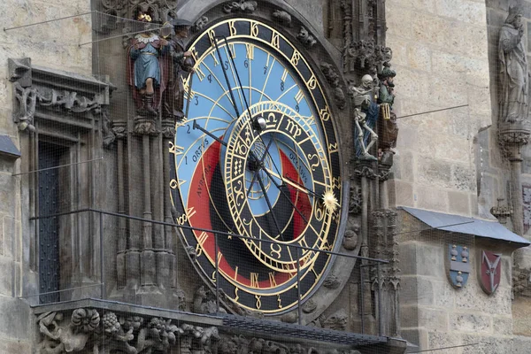 Praga stary plac Wieża zegarowa — Zdjęcie stockowe
