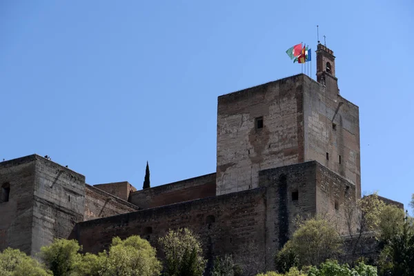 Alhambra fästning palats i Granada Spanien — Stockfoto