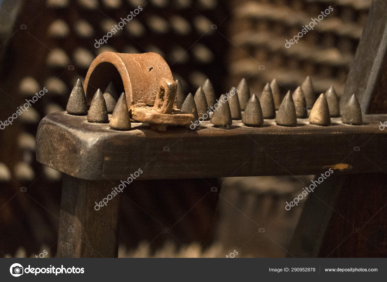 Torture Iron Spikes Medieval Chair Stock Photo C Izanbar 290952878