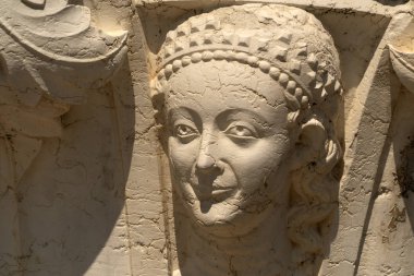 doge ducal saray venedik başkenti sütun wayside heykel detay