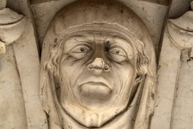 doge ducal saray venedik başkenti sütun wayside heykel detay