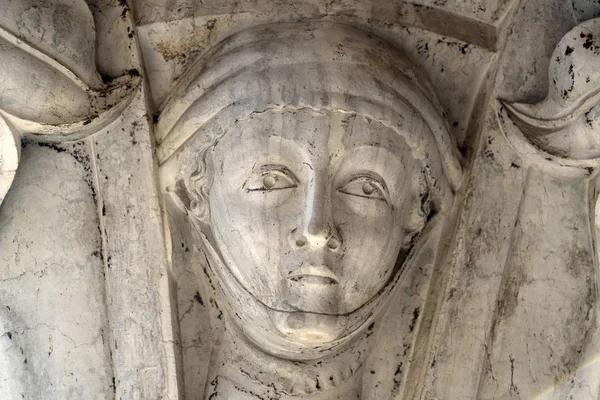 Dożów Pałac Książęcej Wenecja stolica kolumna Wayside rzeźba szczegółowo — Zdjęcie stockowe