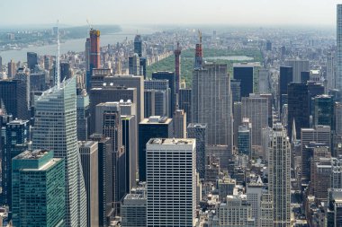 New York Manhattan havacılık şehri.