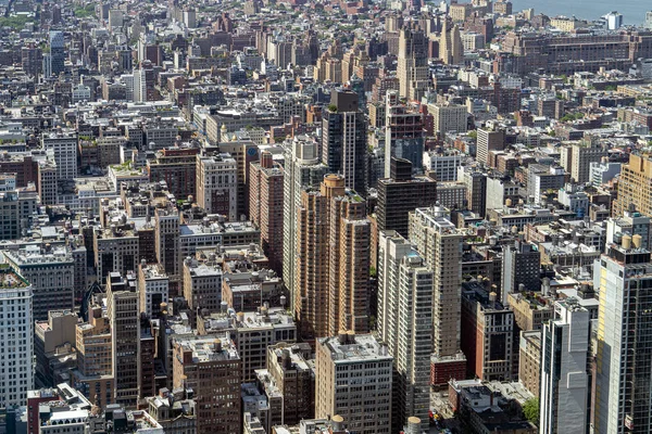 Aerial New York Manhattan paisaje urbano — Foto de Stock