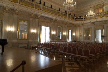 Venedik, İtalya - 15 Eylül 2019 - La Fenice Tiyatrosu