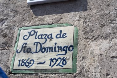 Mexico City, Meksika - 5 Kasım 2017 Saint Domingo Place pazarı