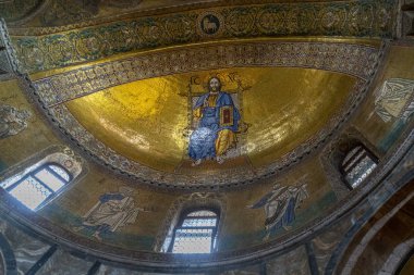 Venedik, İtalya - 17 Eylül 2019 - St. Mark Katedrali
