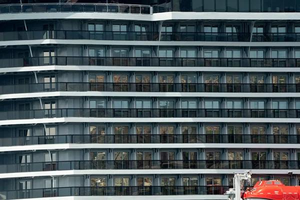 luxury cruise ship cabin windows balcony detail