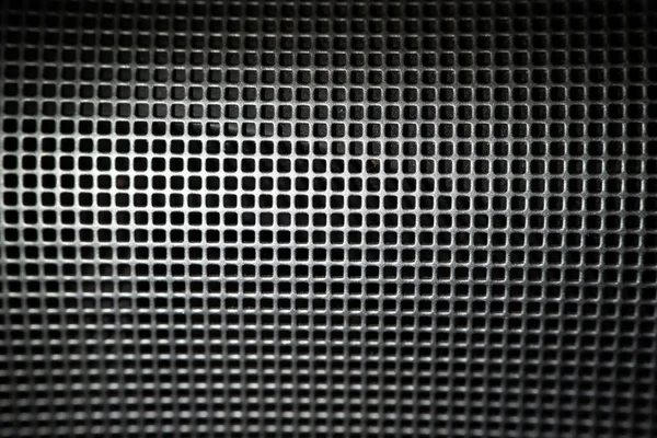 Speaker Metallic Grid Macro Detail — Stock Photo, Image