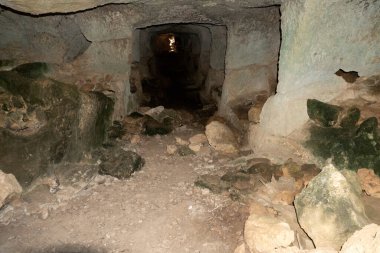 Bizans mezarlığı Vendicari Sicilya 'daki antik mezarlıklar