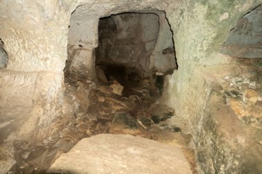 Bizans mezarlığı Vendicari Sicilya 'daki antik mezarlıklar