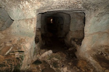 Bizans mezarlığı Vendicari Sicilya 'daki antik mezarlıklar