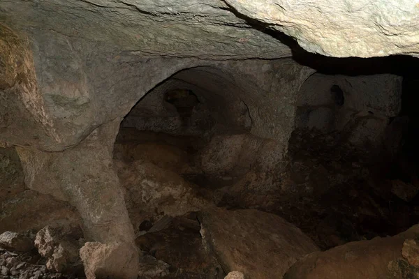 Byzantine Necropolis Ancient Tombs Vendicari Sicily — Stock Photo, Image