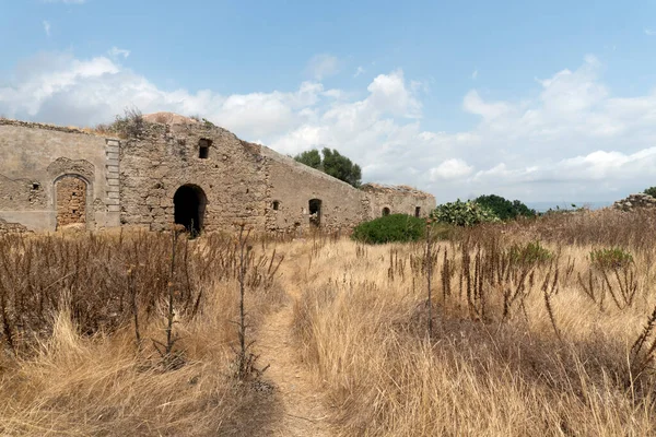 Bysantinska Kyrkan Utan Tak Vendicari Reservat Noto Sicilien — Stockfoto