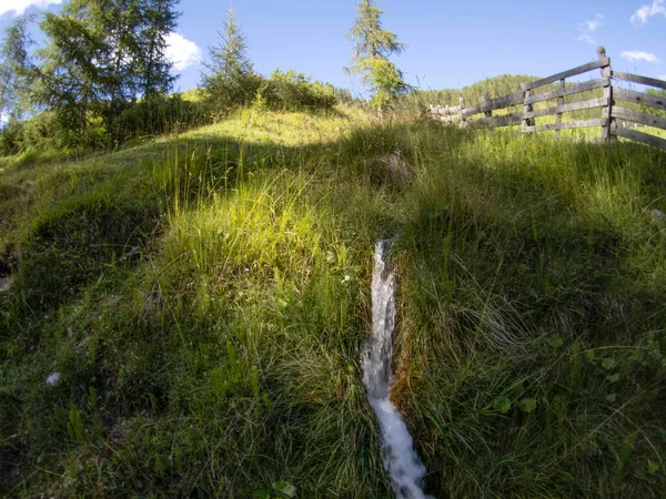 Vattenkvarndal Dolomiter Berg Italy Longiaru Badia Dal — Stockfoto