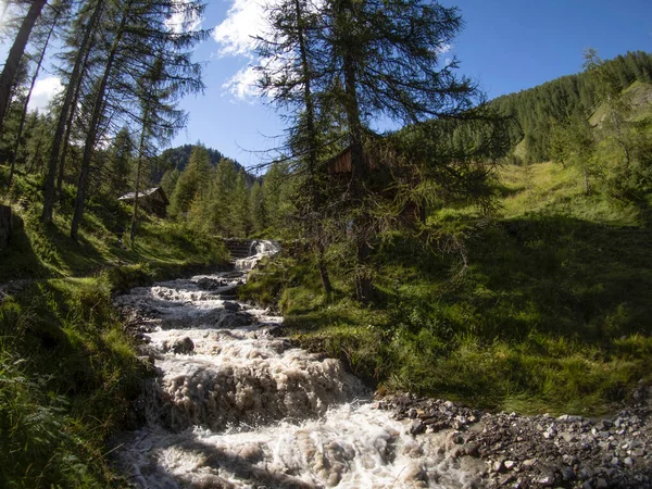 Moulin Eau Vallée Dans Les Montagnes Dolomites Italie Longiaru Badia — Photo