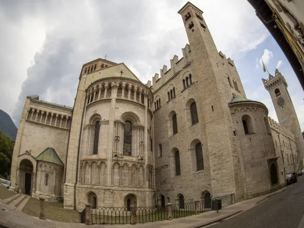 Trento Catedral Cúpula Inusual Ojo Pez Vista —  Fotos de Stock