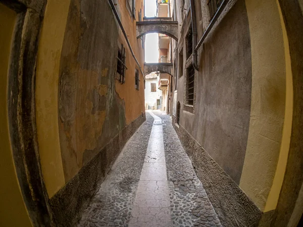 Trento Vicolo Dei Dall Armi Историческая Улица Средневекового Оружия — стоковое фото