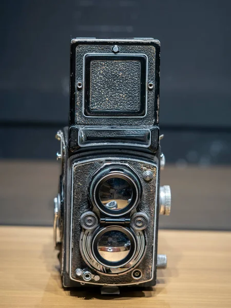 Starý 6X6 Film Vertikální Pohled Kamera — Stock fotografie