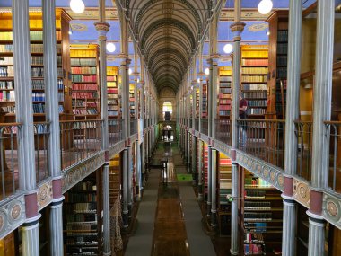 COPENHAGEN, DENMARK - 2 Eylül 2025 - 1582 'de kurulan Kopenhag Üniversitesi Kütüphanesi, Danimarka' nın en eski kütüphanesidir.