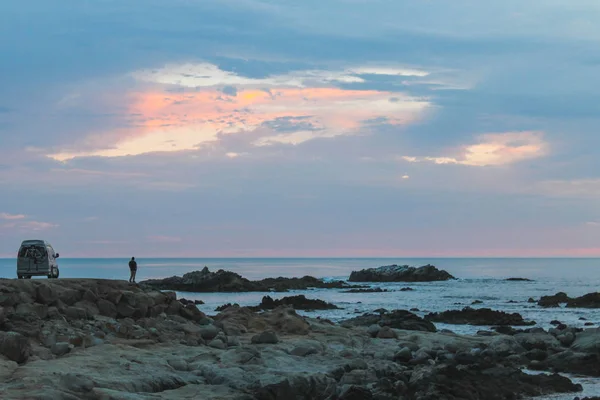 Sunrise Στις Βραχώδεις Monterey — Φωτογραφία Αρχείου