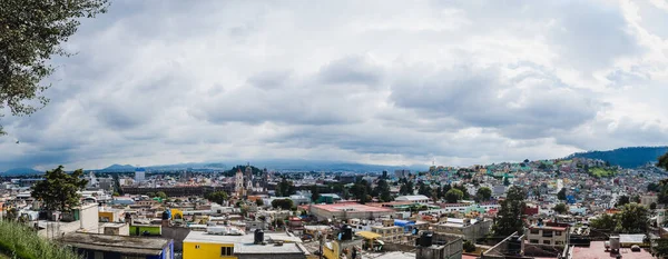 Panorama Foto Staden Toluca Mexiko Där Kan Flera Symboliska Platser — Stockfoto