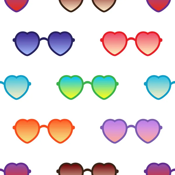 Gafas Sol Patrón Vector Inconsútil — Vector de stock