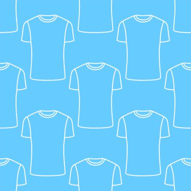 Vektör t-shirtler desen. Sorunsuz vektör desen