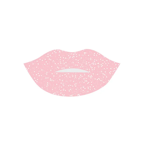 Bibir Glitter Vektor Ilustrasi Mudah Untuk Mengubah Warna - Stok Vektor