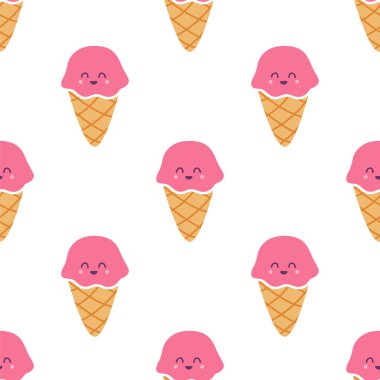 Pembe dondurma sorunsuz vektör desen