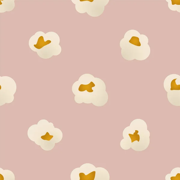 Popcorn Nahtlose Muster Vektorillustration — Stockvektor