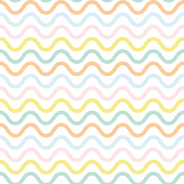 Cute waved pattern — Stock Vector