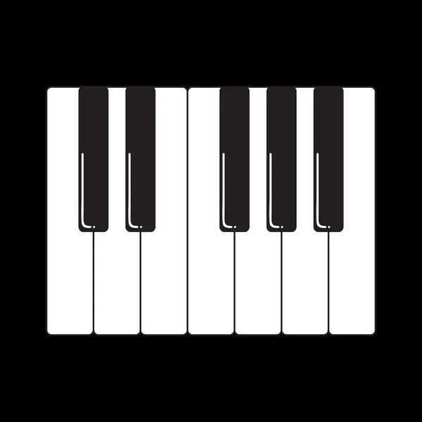 Tasti del pianoforte del fumetto — Vettoriale Stock