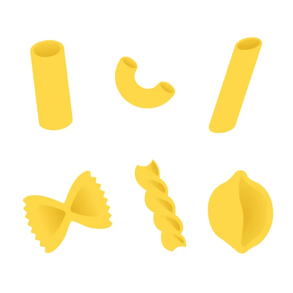 Set vektor Pasta - Stok Vektor