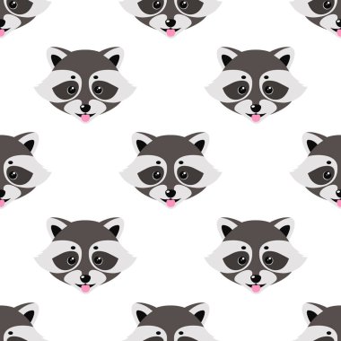 Şirin Rakun gösteren dil desen