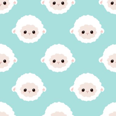 Sevimli küçük koyun desen