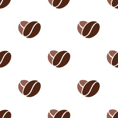 Kahve çekirdekleri kalp deseni