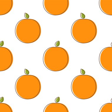 Turuncu basit desen