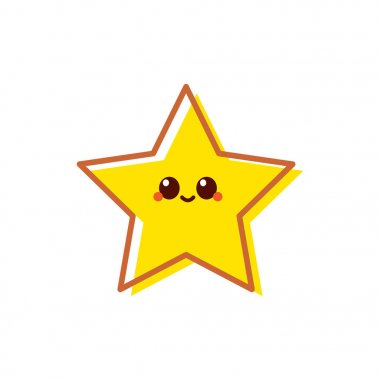 Sevimli komik çizgi film yıldızı