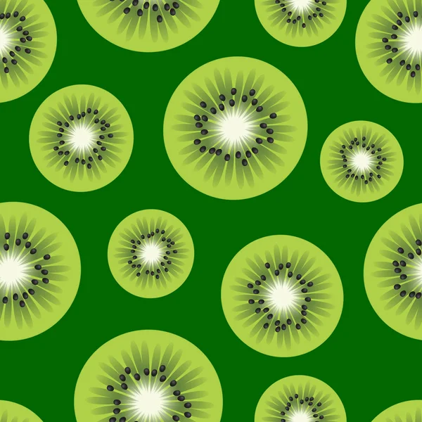 Padrão kiwi verde — Vetor de Stock