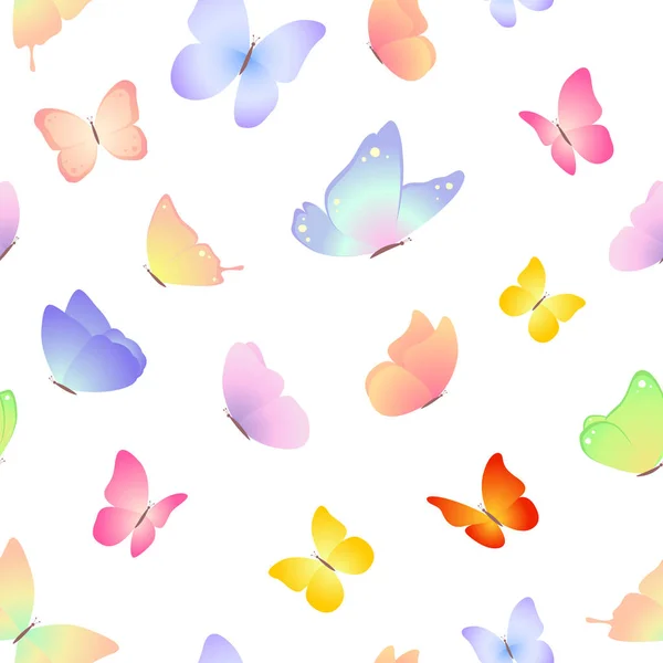 Padrão com borboletas —  Vetores de Stock