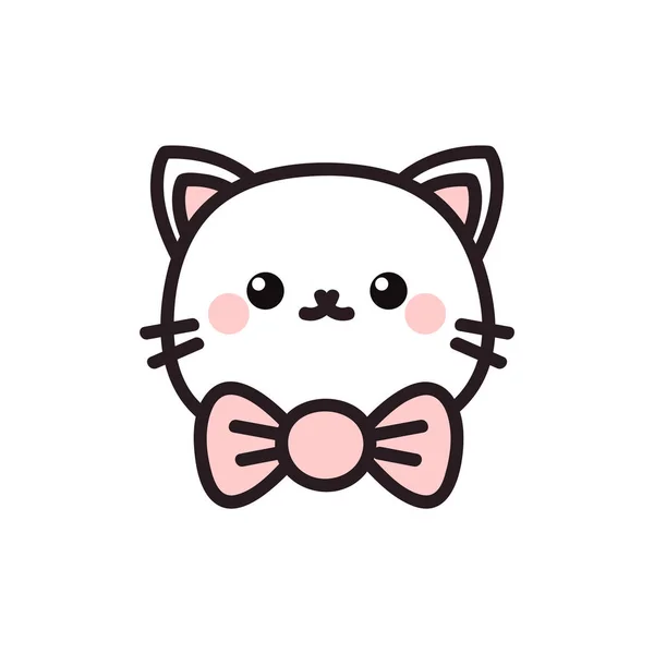 Cute cartoon cat icon