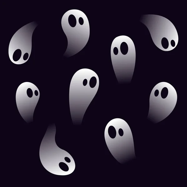 Set di fantasmi — Vettoriale Stock