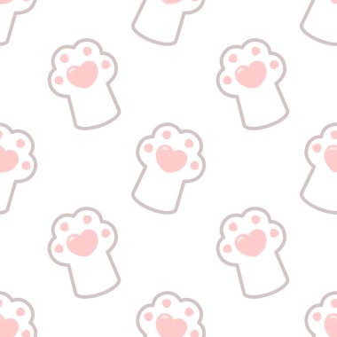 Sevimli kedi pençe si