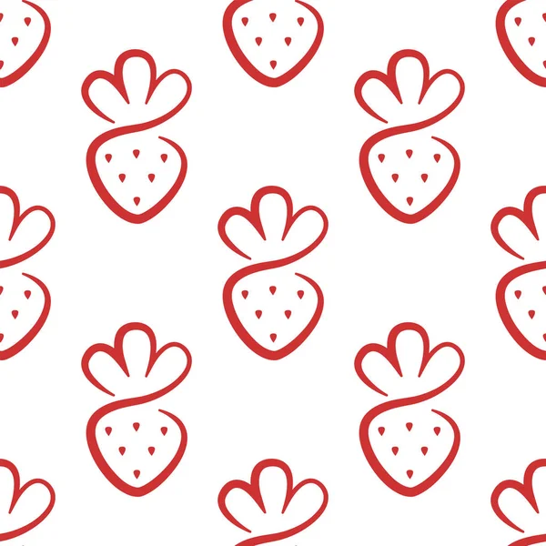 Strawberry icon pattern — Stock Vector