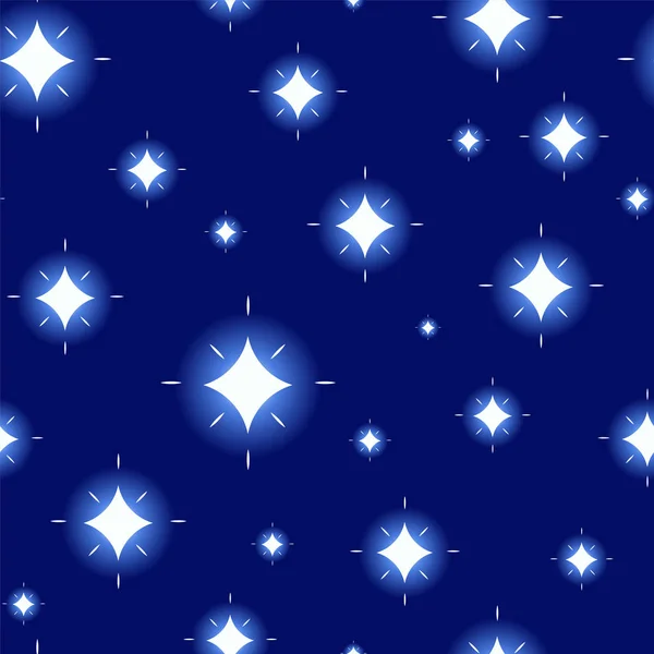 Glowing stars pattern — Stock Vector